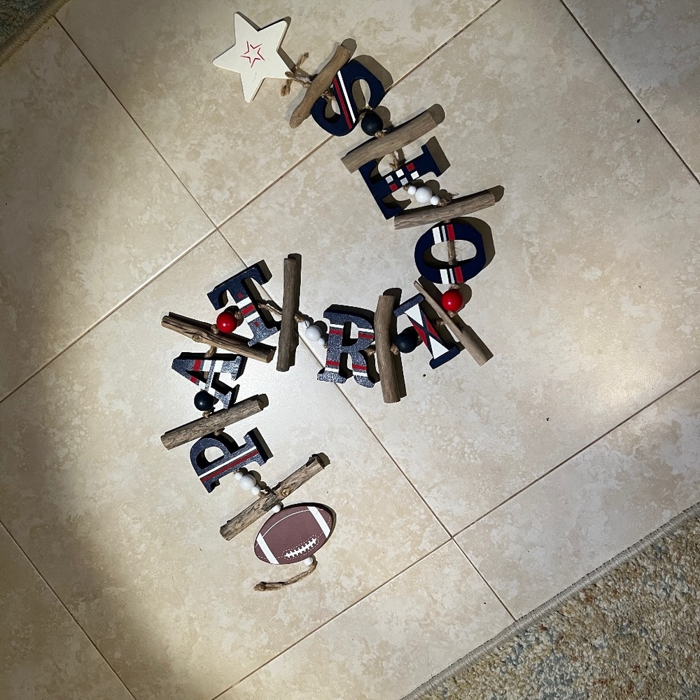 New England Patriots wall decor